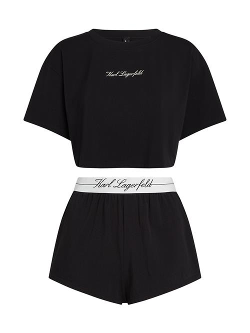 Karl Lagerfeld Pyjamas  sort / hvid