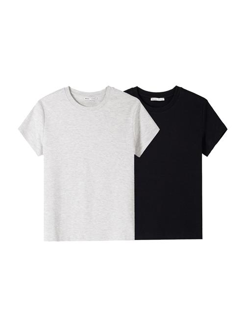 Se Bershka Shirts  grå-meleret / sort ved About You