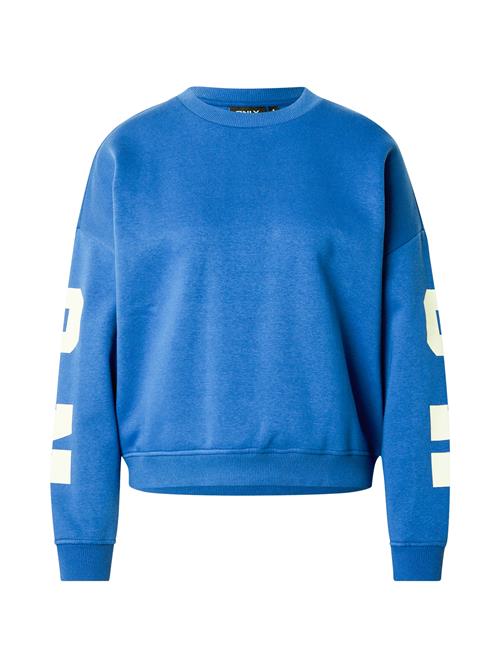 ONLY Sweatshirt  royalblå / hvid