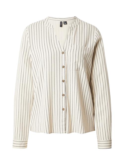 VERO MODA Bluse 'VMMYMILO'  sølvgrå / sort