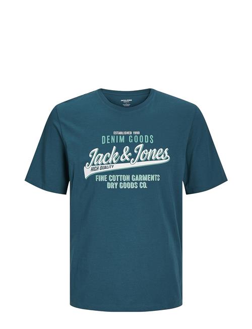 Se Jack & Jones Jjelogo Tee Ss O-Neck 2 Col Aw24 Sn Jack & J S Blue ved Booztlet