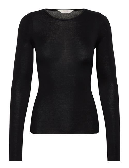 Top Wanda Wool Blend Lindex Black