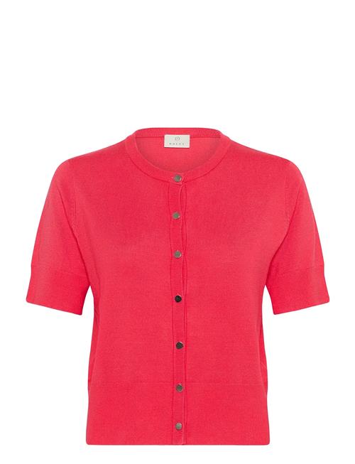 Kalizza Short Sleeve Cardigan Kaffe Red