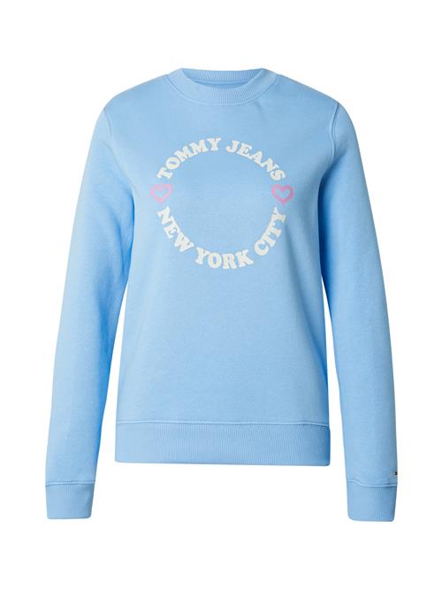 Tommy Jeans Sweatshirt 'NYC'  blå / lys pink / hvid