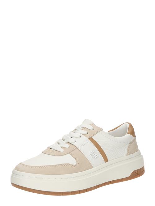 Lauren Ralph Lauren Sneaker low 'HARLIE'  camel / kit / hvid