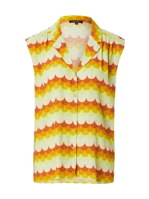 Se King Louie Bluse 'July Peaches'  creme / gul / mint / mandarin ved About You