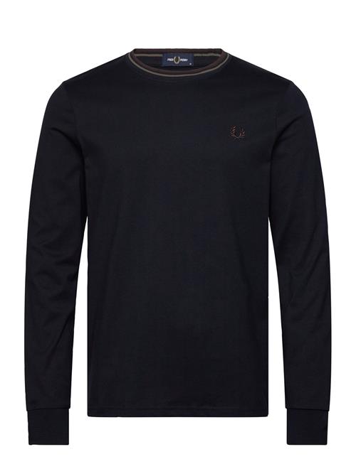 Ls Twin Tipped T-Shirt Fred Perry Navy