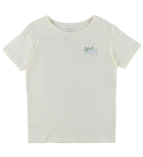 Roxy T-shirt - Day And Night - Egret