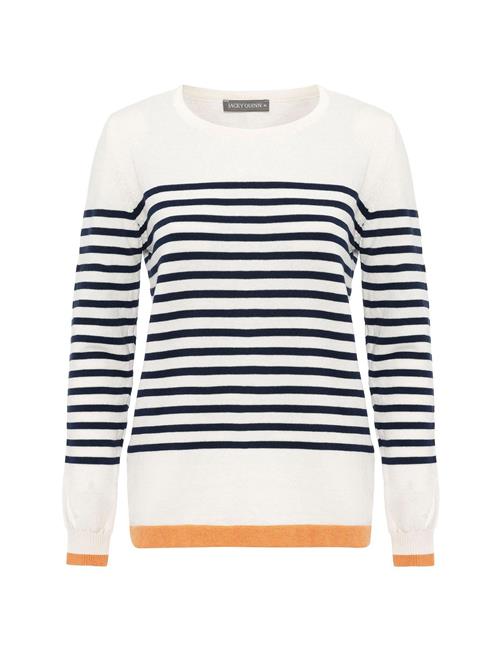 Jacey Quinn Pullover 'Abrienda'  marin / lyseorange / hvid