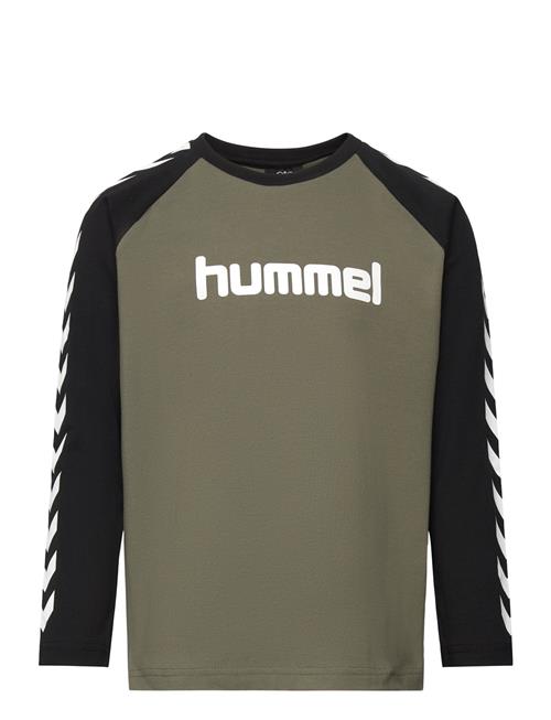 Hmlboys T-Shirt L/S Hummel Green