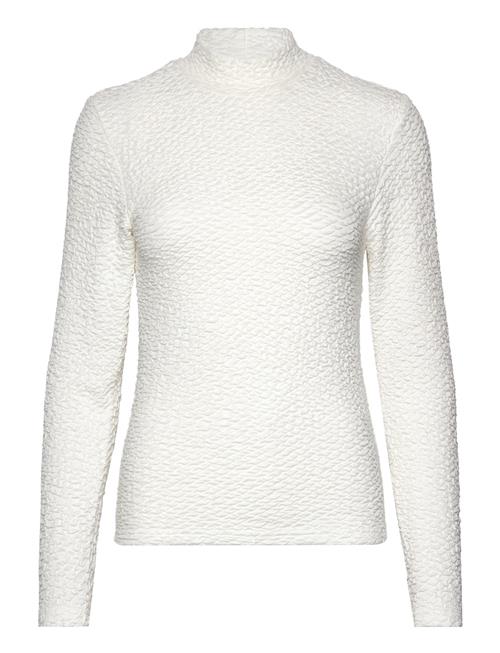 Slfginny Ls High Neck Top Noos Selected Femme White