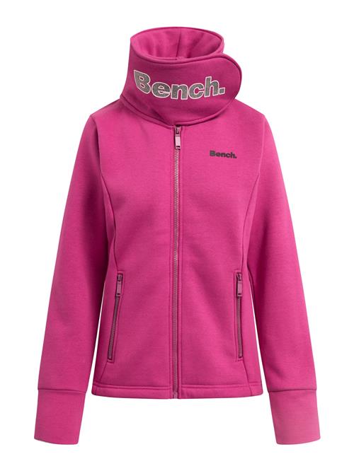 BENCH Sweatjakke 'Haylo'  pink / sort / hvid