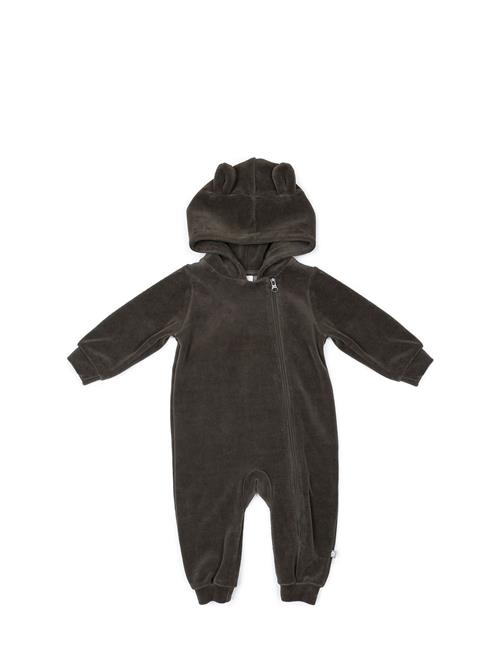 Jumpsuit Velour, Dark Mole Smallstuff Black