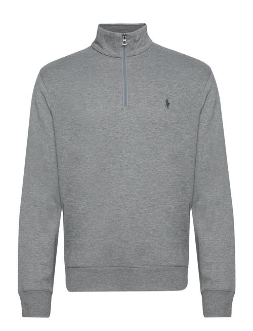 Luxury Jersey Quarter-Zip Pullover Polo Ralph Lauren Grey