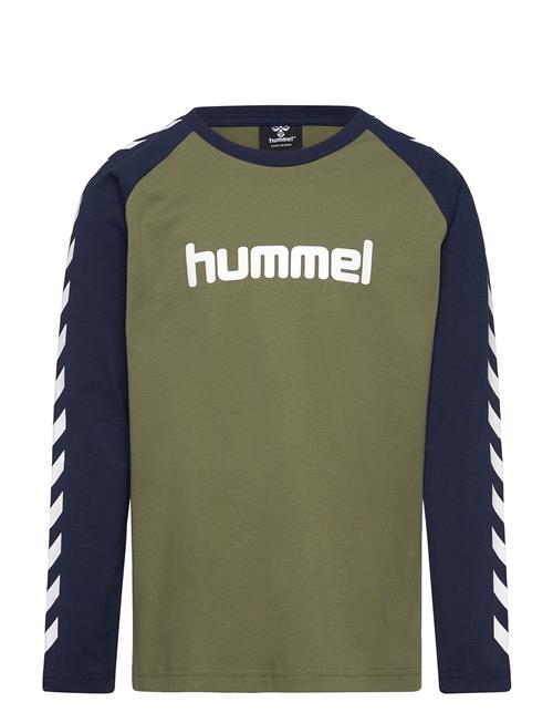 Hmlboys T-Shirt L/S Hummel Khaki