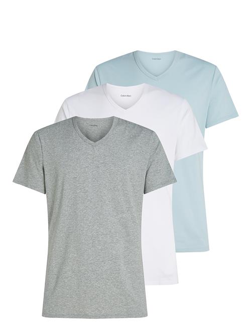 S/S V Neck 3Pk Calvin Klein Grey