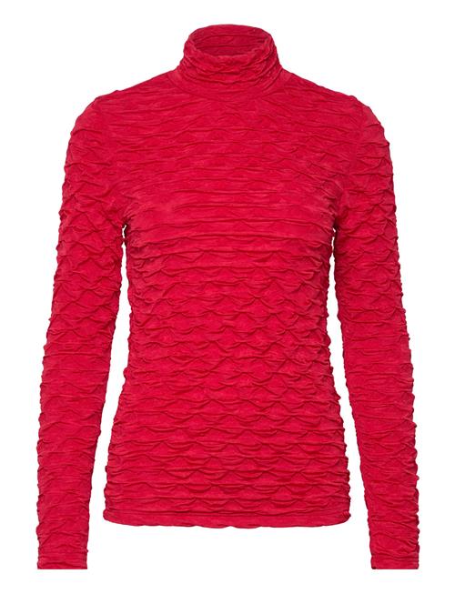 Slfnancy Ls Roll Neck Top Selected Femme Red