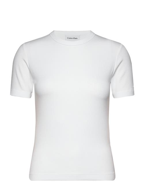 Modal Rib Ss Tee Calvin Klein White