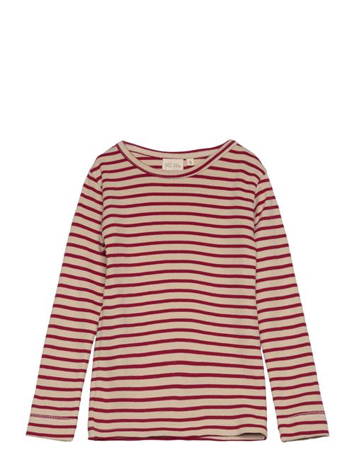 T-Shirt L/S Modal Striped Petit Piao Red