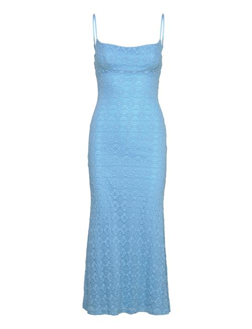 Adoni Mesh Midi Dress Bardot Blue