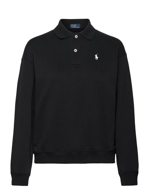 Polo-Collar Fleece Pullover Polo Ralph Lauren Black