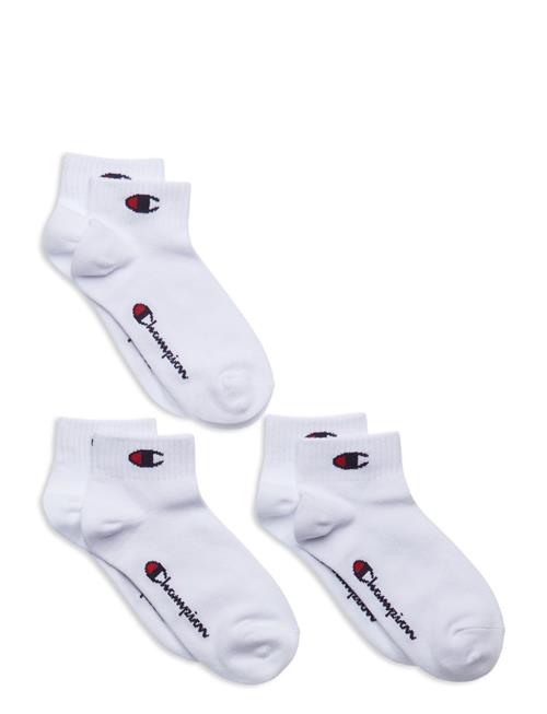 3Pk Quarter Socks Champion White