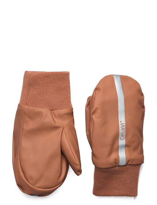 Pu Padded Mittens CeLaVi Brown