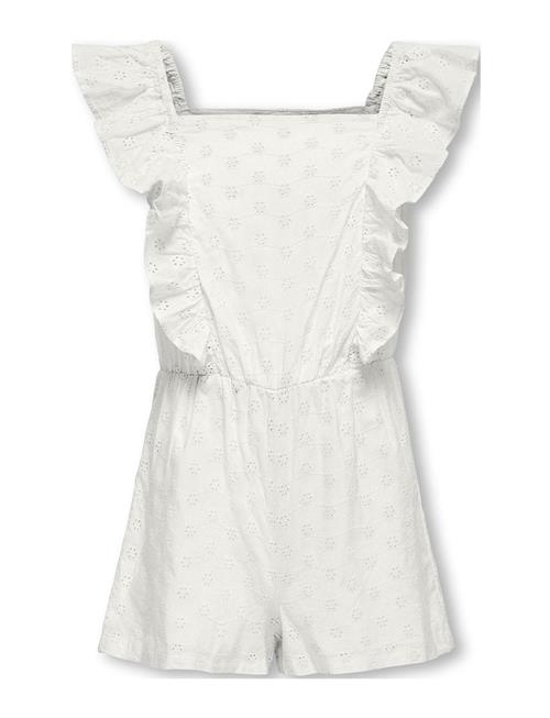 Se Kogelly Emb Playsuit Wvn Kids Only White ved Booztlet