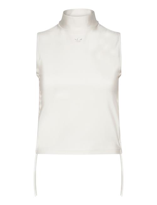 Ruched 3 Stripe Crop Top Adidas Originals Cream