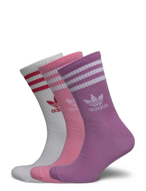 3 Stripes Crew Sock 3 Pair Pack Adidas Originals Pink