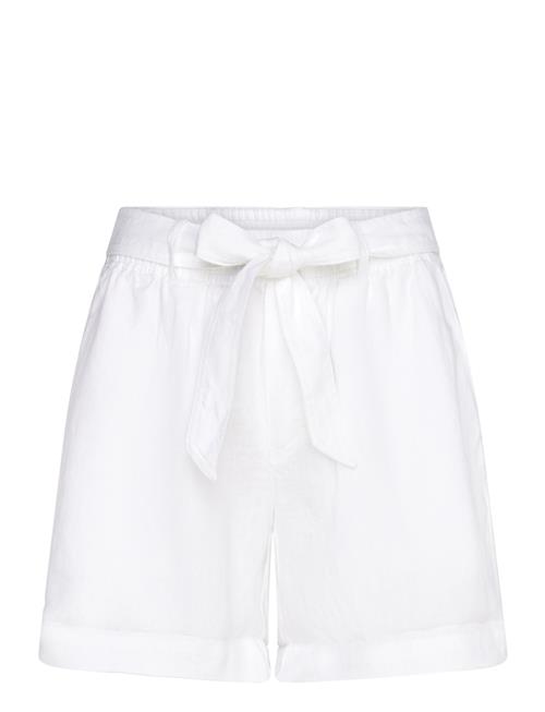 Linen Belted Short Polo Ralph Lauren White