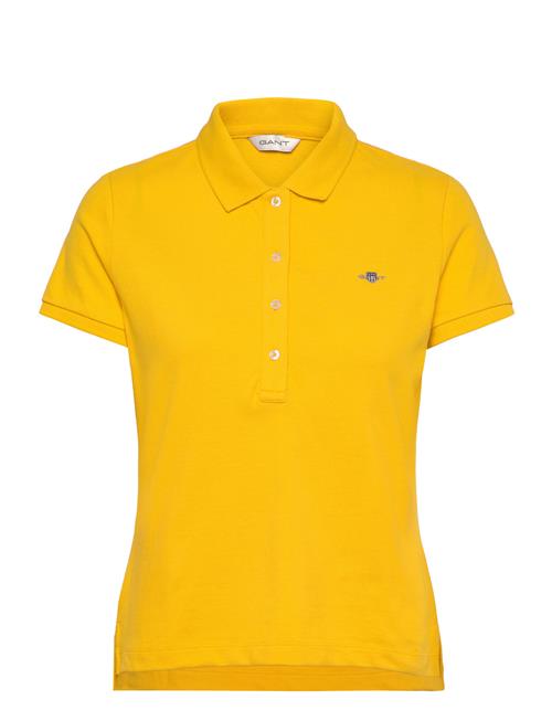 Slim Sheild Cap Sleeve Pique Polo GANT Yellow