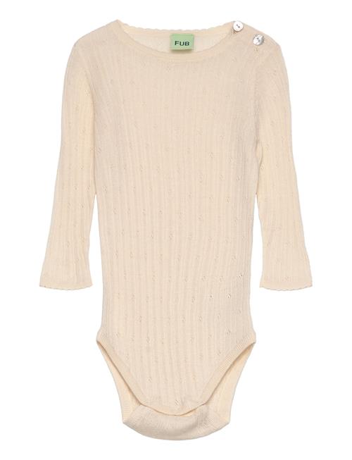 Baby Pointelle Body FUB Beige