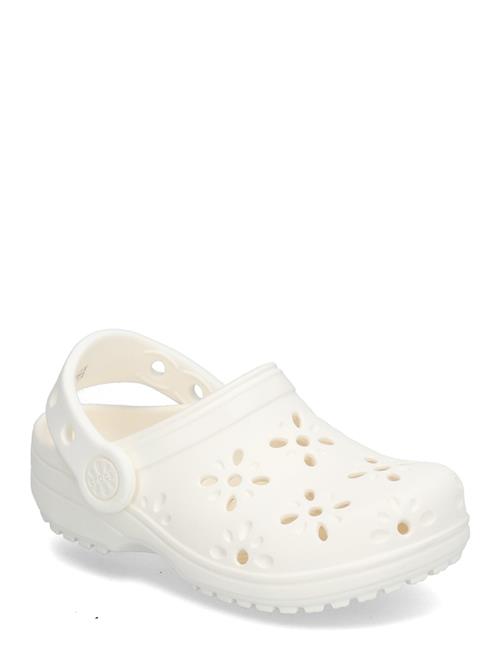 Classic Floral Cut Out Clog T Crocs White