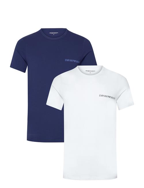 Se Men's Knit 2-Pack T-Shirt Emporio Armani Patterned ved Booztlet