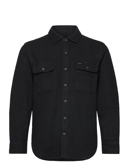 Bowery Textured Twill Overshir Brixton Black