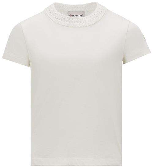 Moncler T-shirt - Hvid m. Broderi