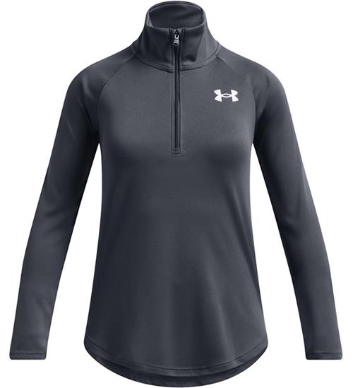 Se Under Armour Bluse - Tech Graphic - 1/2 Zip - Downpour Gray ved KidsWorld