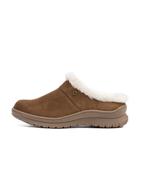 Minnetonka Slipper 'Emerson'  creme / sepia