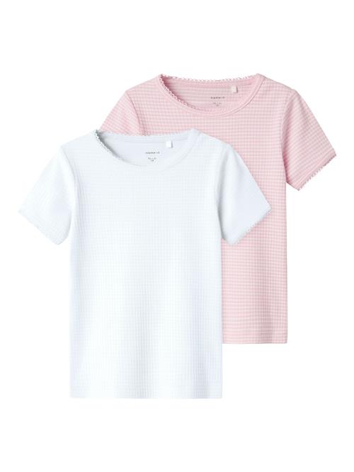 NAME IT Bluser & t-shirts 'NMFFIKATIE'  lyserød / hvid