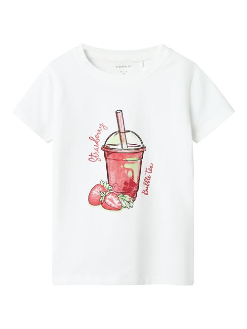 NAME IT Bluser & t-shirts 'NMFFoji'  blodrød / hvid