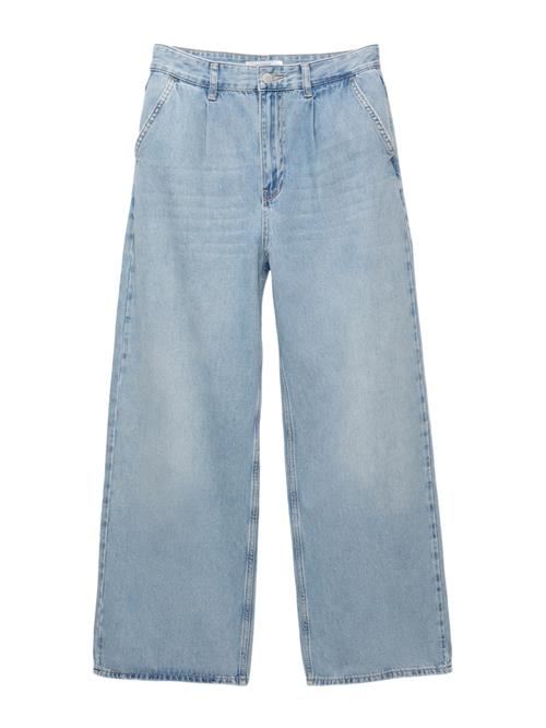 Pull&Bear Jeans med lægfolder  lyseblå