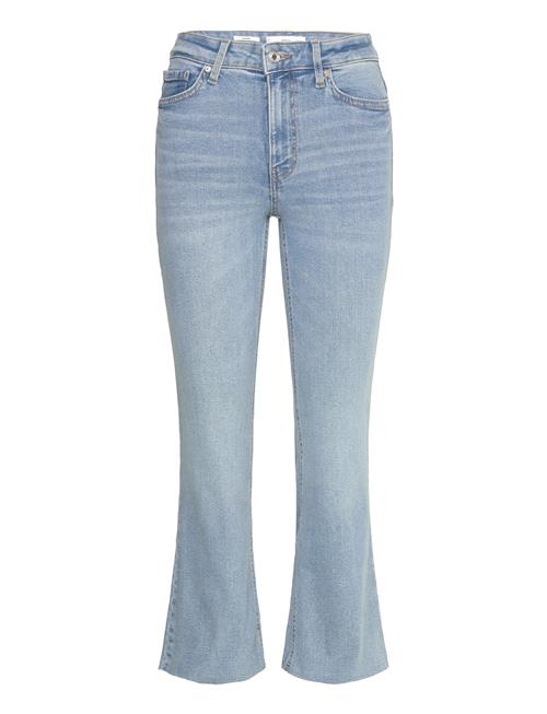 Se Sienna Flared Cropped Jeans Mango Blue ved Booztlet