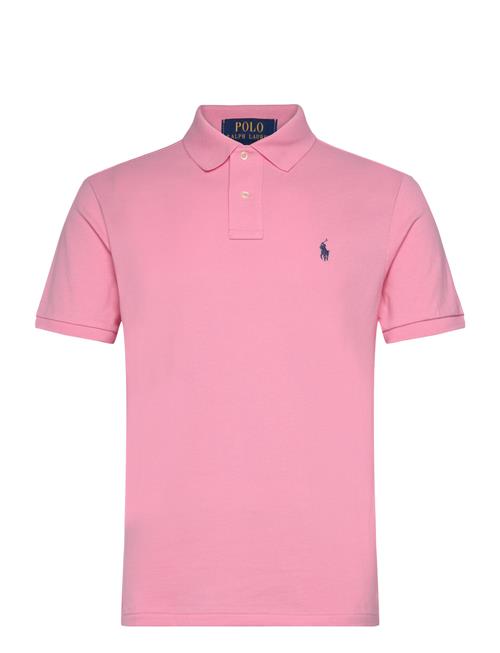 Custom Slim Fit Mesh Polo Shirt Polo Ralph Lauren Pink