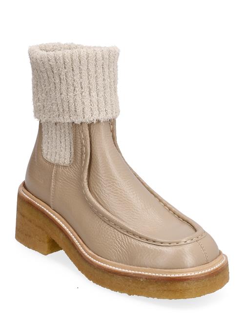 Se Booties - Flat - With Elastic ANGULUS Beige ved Booztlet