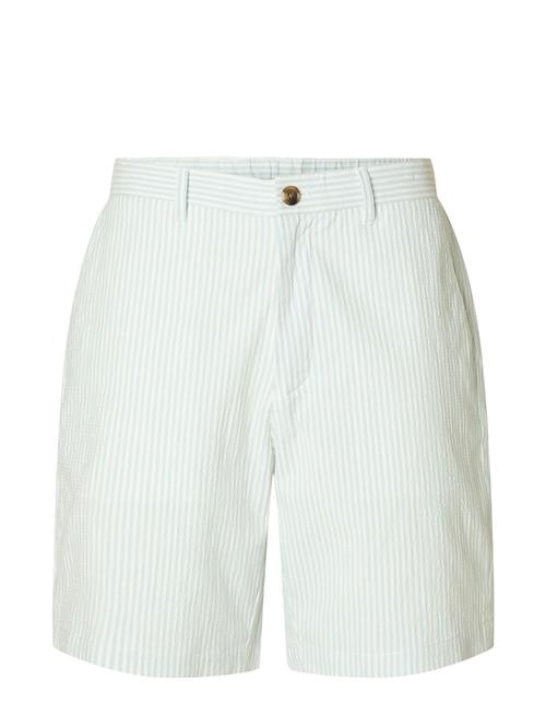 Slhregular-Karl Seersucker Shorts Noos Selected Homme White