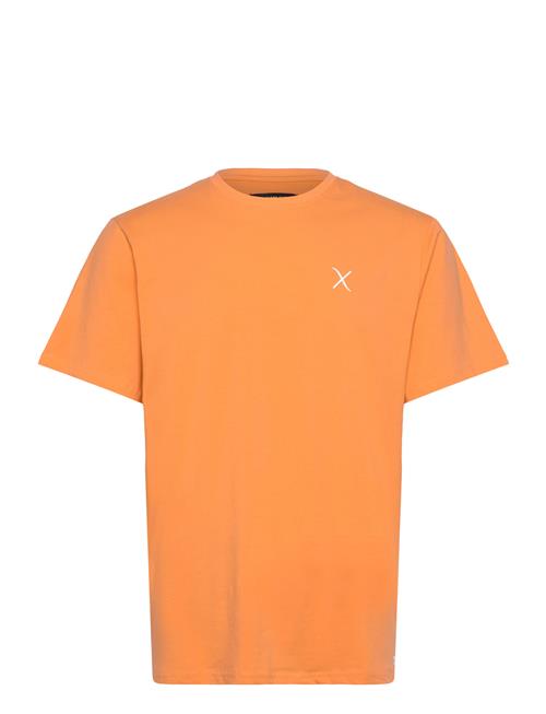 Cross Logo Organic Tee Clean Cut Copenhagen Orange