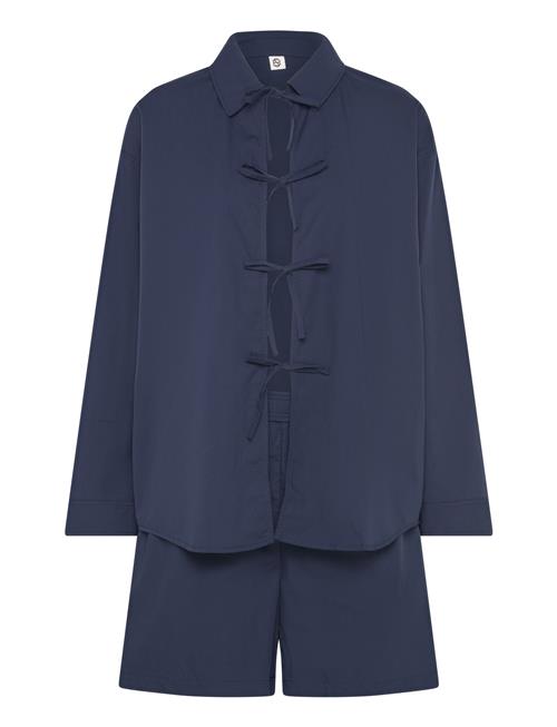 Solid Set Shirt+Shorts Becksöndergaard Blue