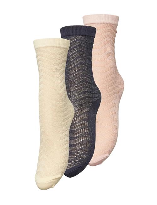 Mina Glitter Sock 3 Pack Becksöndergaard Pink