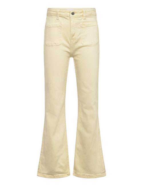 Flared Jeans With Pocket Mango Yellow